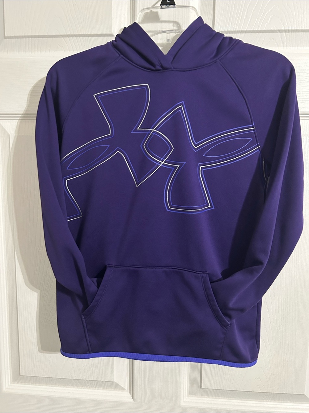 Under Armour Purple Hooded Sweatshirt with Outlined Logo